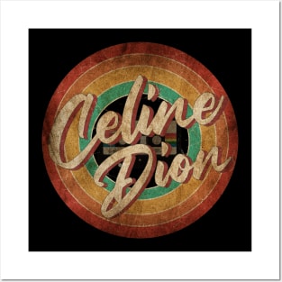 Celine Dion Vintage Circle Art Posters and Art